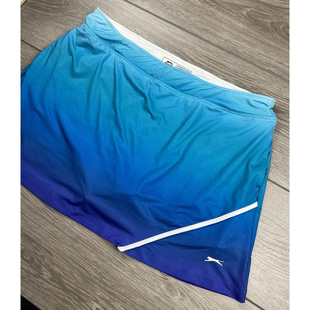 Slazenger Women's‎ Lined Athletic Golf Tennis Skort Blue Size XXL